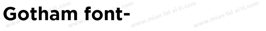Gotham font字体转换